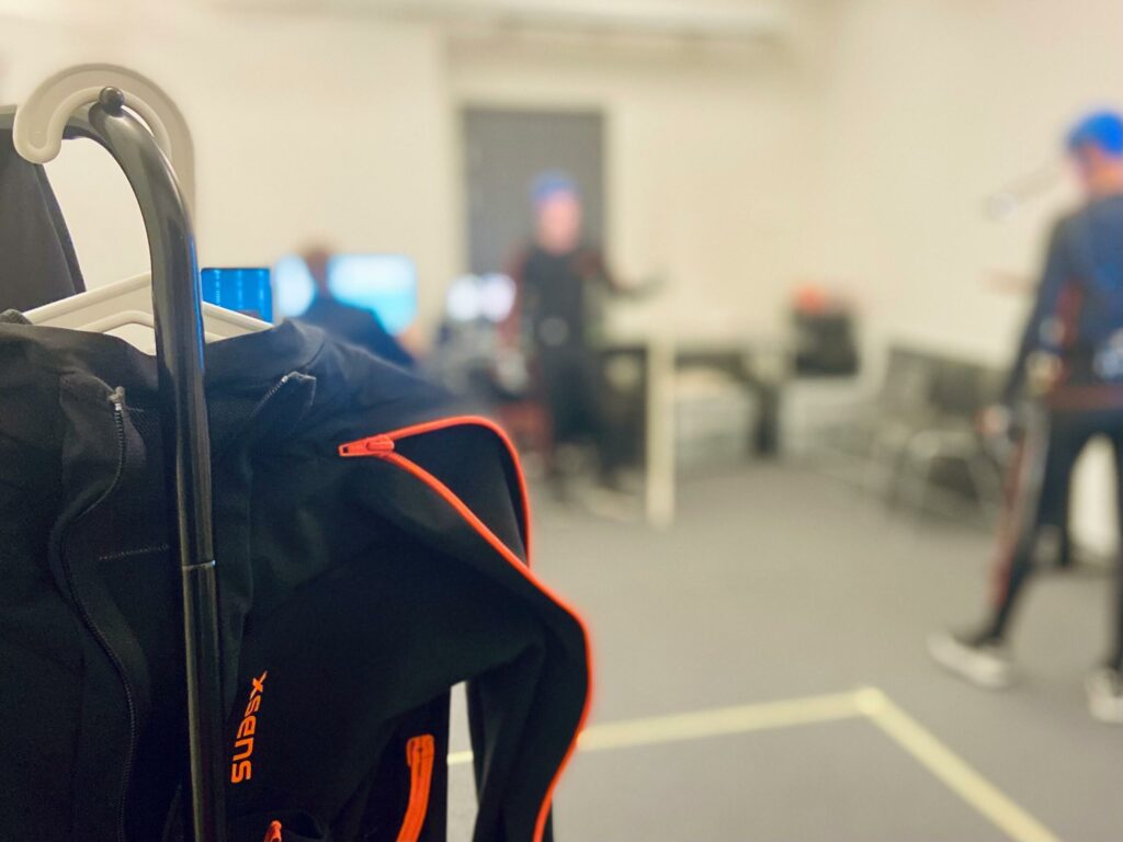 Motion capture suit from Xsens
