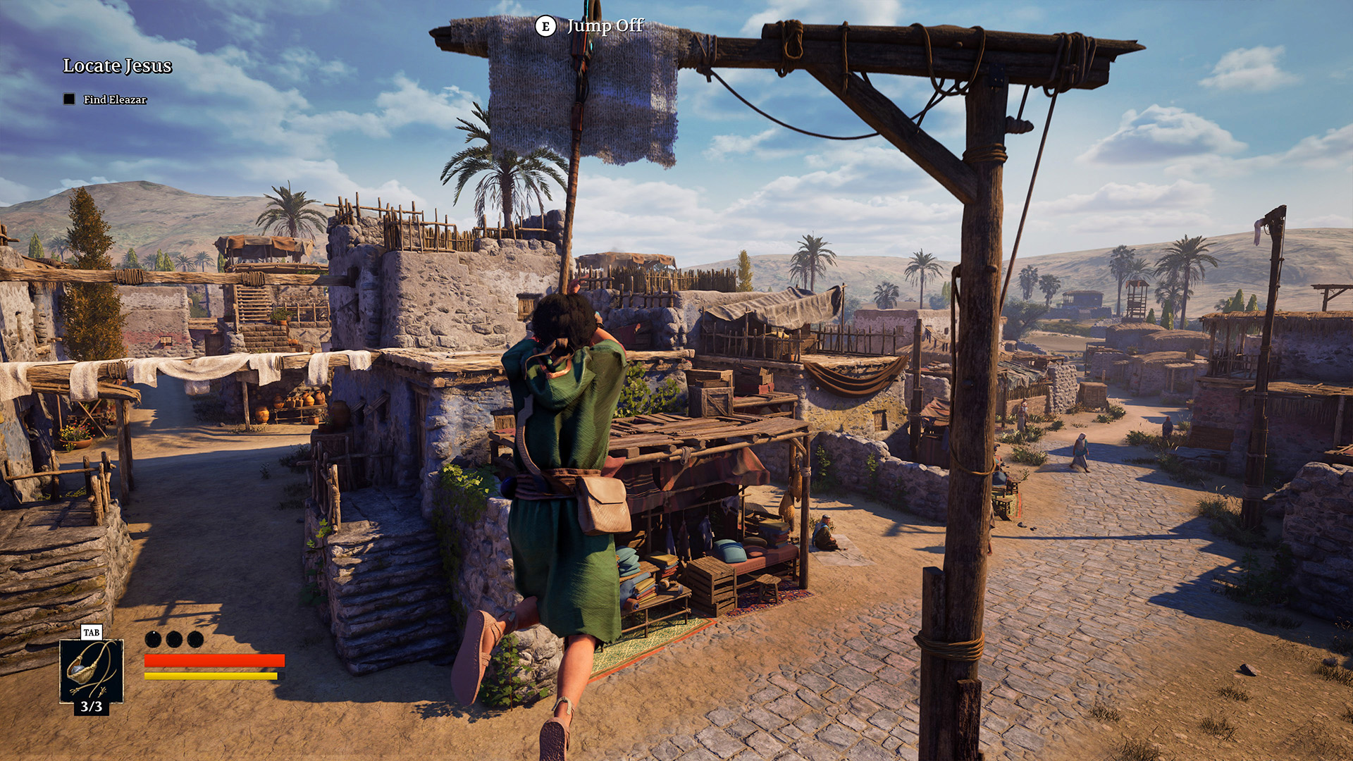 Max overlooking ancient Israel